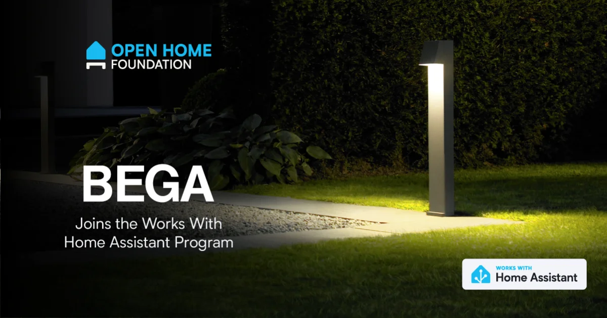 BEGA joins Works with Home Assistant