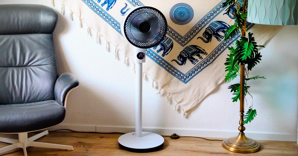Meaco Sefte 10 Pro im Test: Guter & flexibler Standventilator mit Akku und App