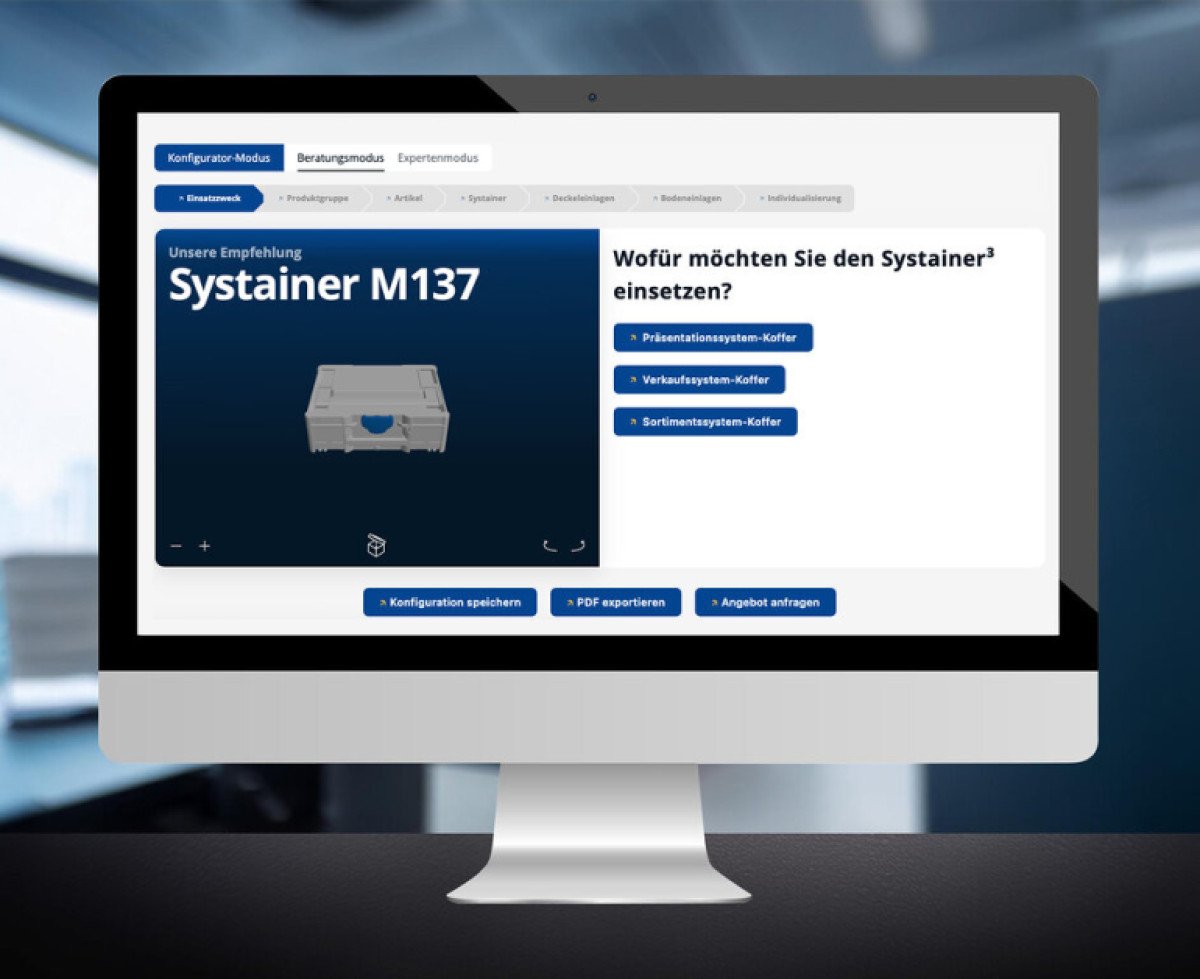 Online-Produktberater zur markengerechten Werkzeugverpackung – elektro.net
